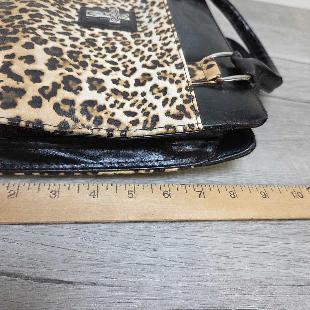 Christian Art Gifts Leopard Print Bible Cover Case Organizer Large Faux Fur - Picture 8 of 12